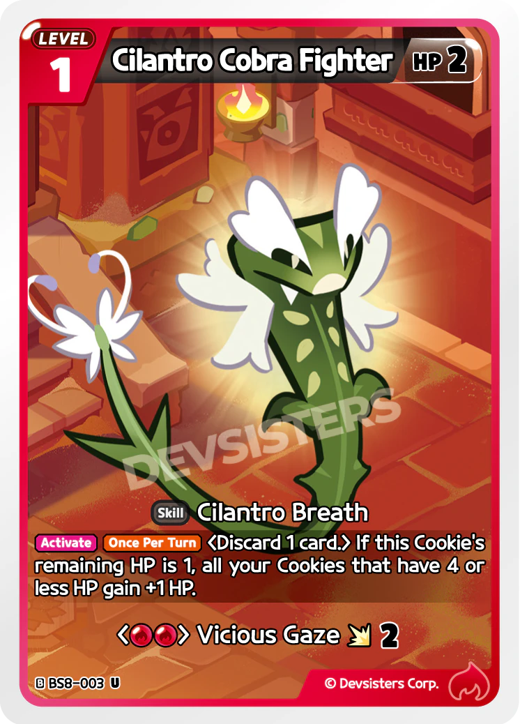 Image for Cilantro Cobra Fighter (BS8-003) (BS8) - CookieRun: Braverse TCG