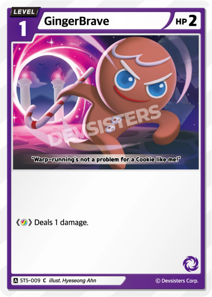 Image for GingerBrave (ST5-009) (ST5) - CookieRun: Braverse TCG