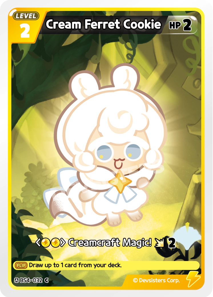 Image for Cream Ferret Cookie (BS4-032) (BS4) - CookieRun: Braverse TCG