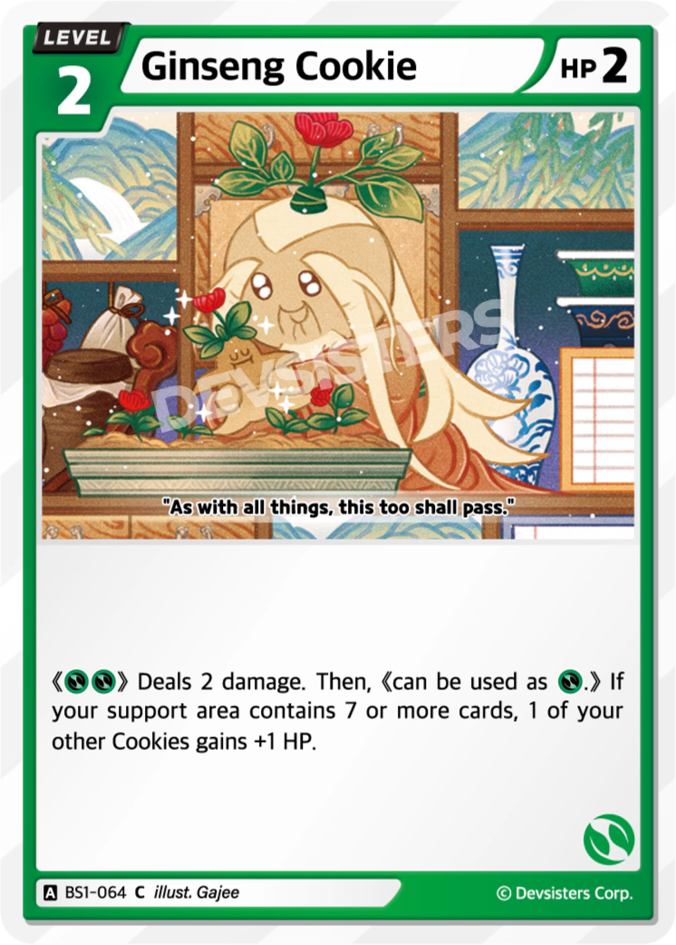 Image for Ginseng Cookie (BS1-064) (BS1) - CookieRun: Braverse TCG