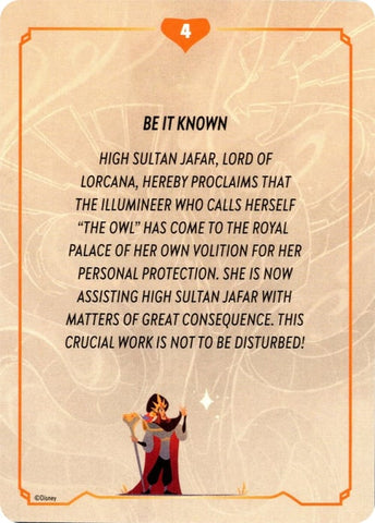 Reign of Jafar - Lore Story Insert #4 (Puzzle)