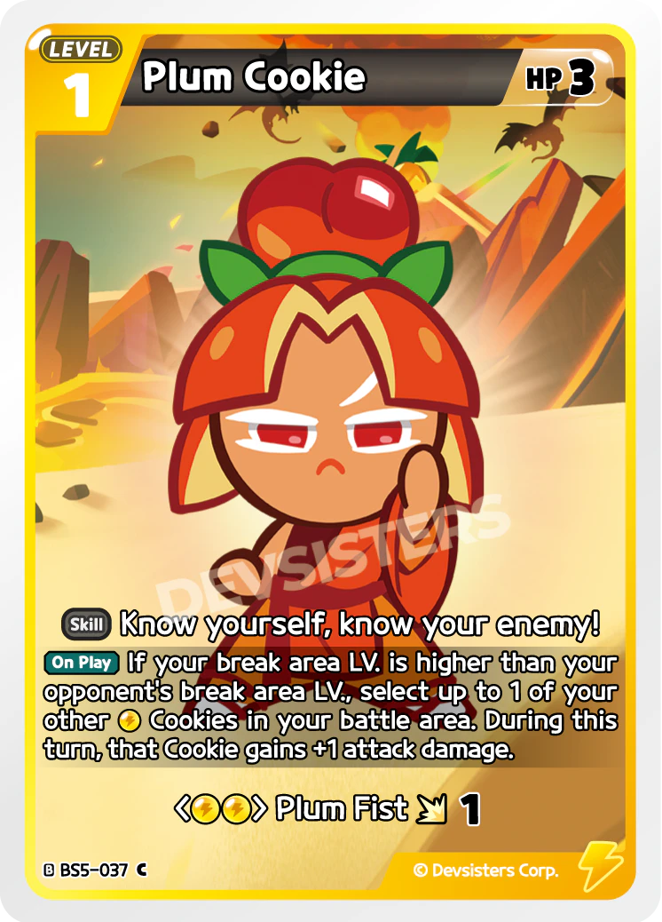 Image for Plum Cookie (BS5-037) (BS5) - CookieRun: Braverse TCG