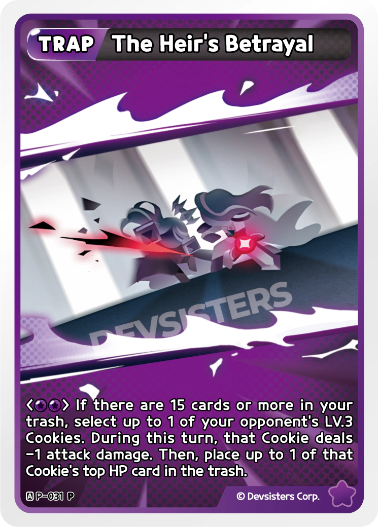 Image for The Heir's Betrayal (P-031) (P) - CookieRun: Braverse TCG