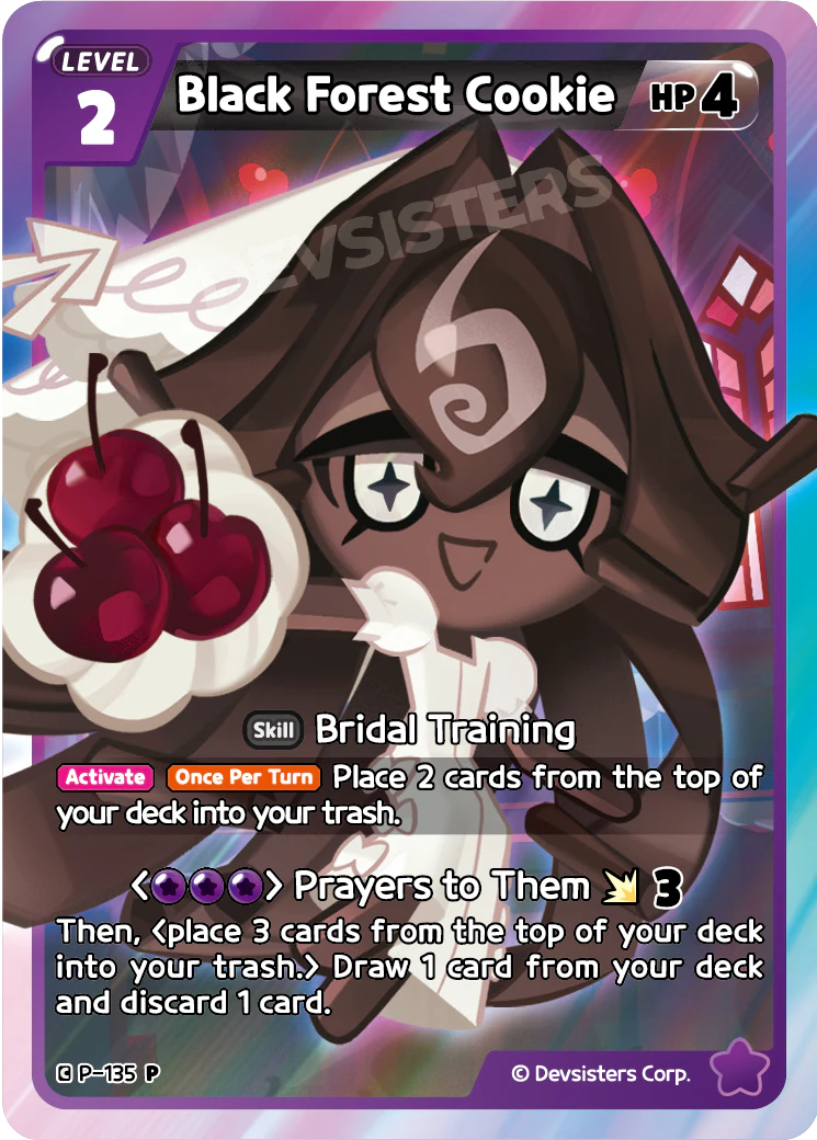 Image for Black Forest Cookie (P-135) (P) - CookieRun: Braverse TCG