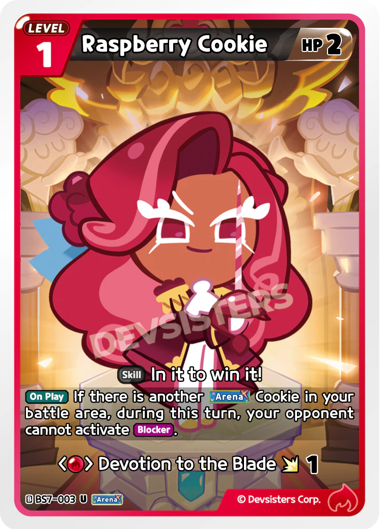 Image for Raspberry Cookie (BS7-003) (BS7) - CookieRun: Braverse TCG