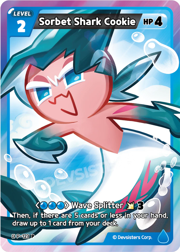Image for Sorbet Shark Cookie (P-123) (P) - CookieRun: Braverse TCG