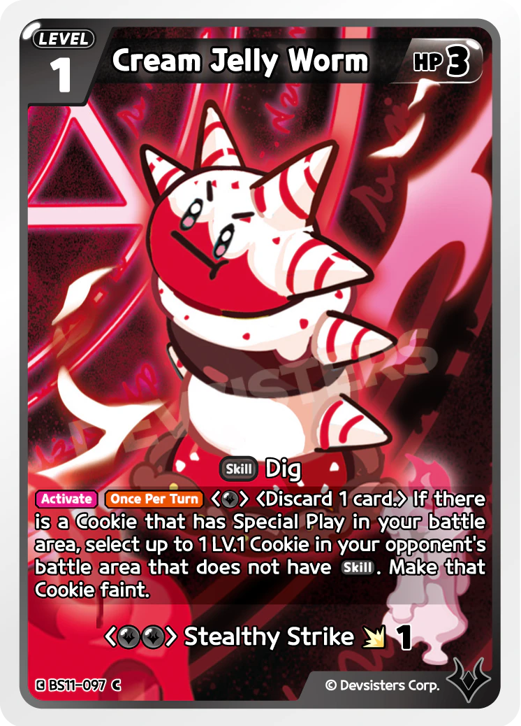 Image for Cream Jelly Worm (BS11-097) (BS11) - CookieRun: Braverse TCG