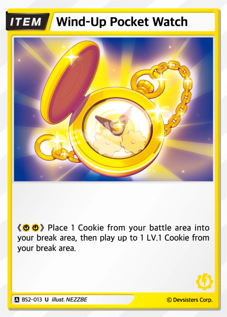 Image for Wind-Up Pocket Watch (BS2-013) (BS2) - CookieRun: Braverse TCG
