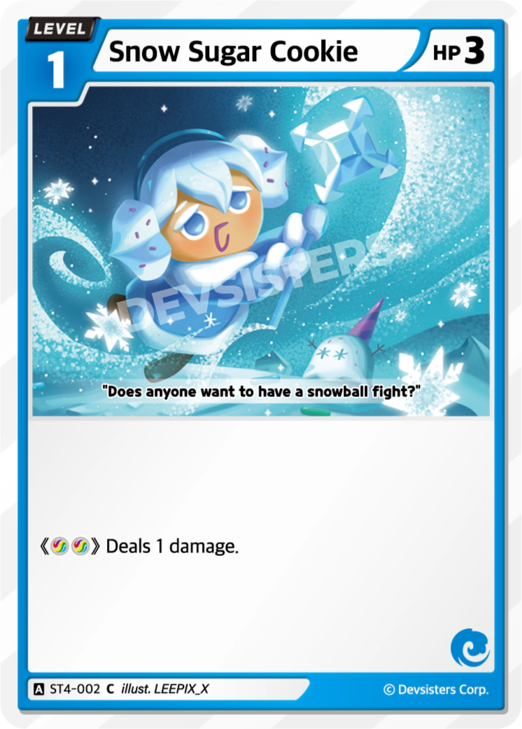 Image for Snow Sugar Cookie (ST4-002) (ST4) - CookieRun: Braverse TCG