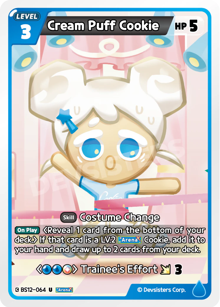 Image for Cream Puff Cookie (BS12-064) (BS12) - CookieRun: Braverse TCG