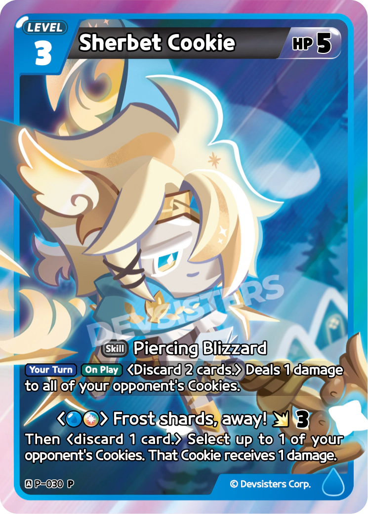 Image for Sherbet Cookie (P-030) (P) - CookieRun: Braverse TCG