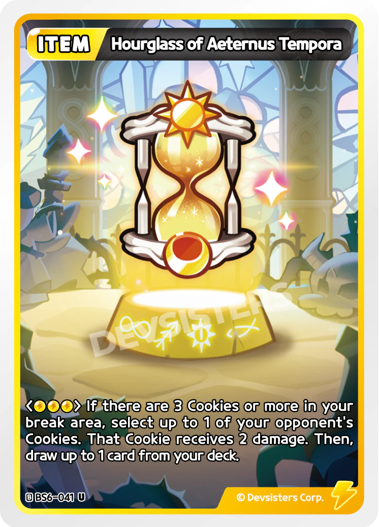 Image for Hourglass of Aeternus Tempora (BS6-041) (BS6) - CookieRun: Braverse TCG