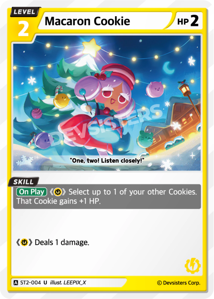Image for Macaron Cookie (ST2-004) (ST2) - CookieRun: Braverse TCG