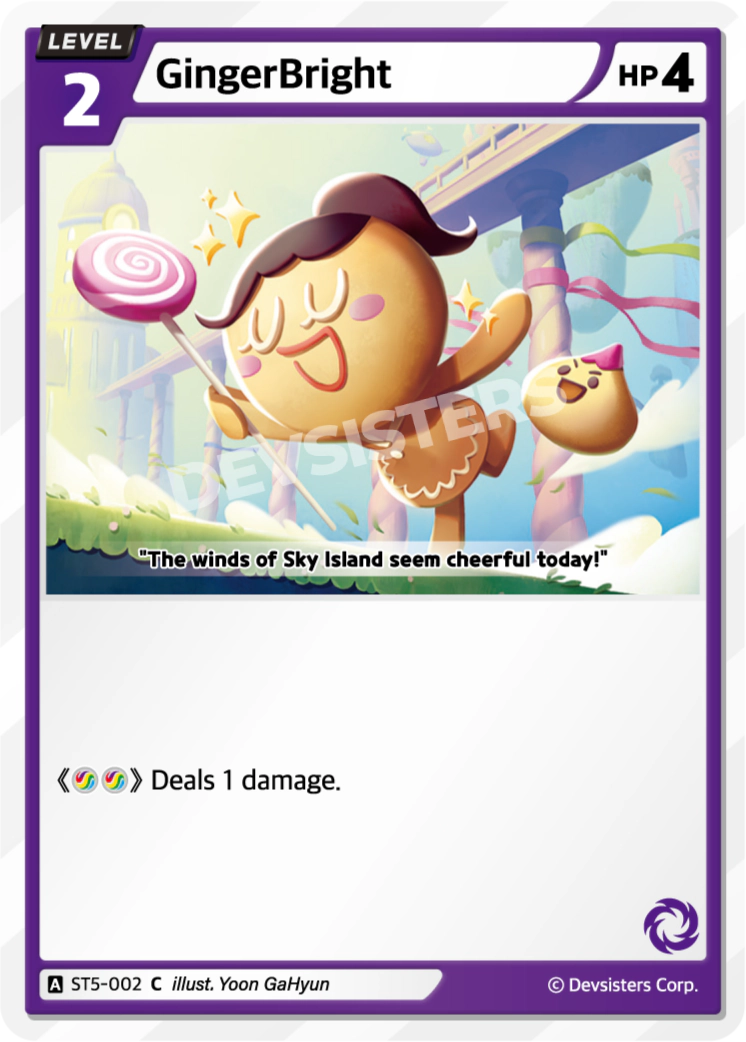 Image for GingerBright (ST5-002) (ST5) - CookieRun: Braverse TCG