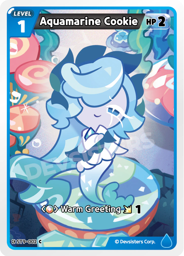 Image for Aquamarine Cookie (ST9-002) (ST9) - CookieRun: Braverse TCG
