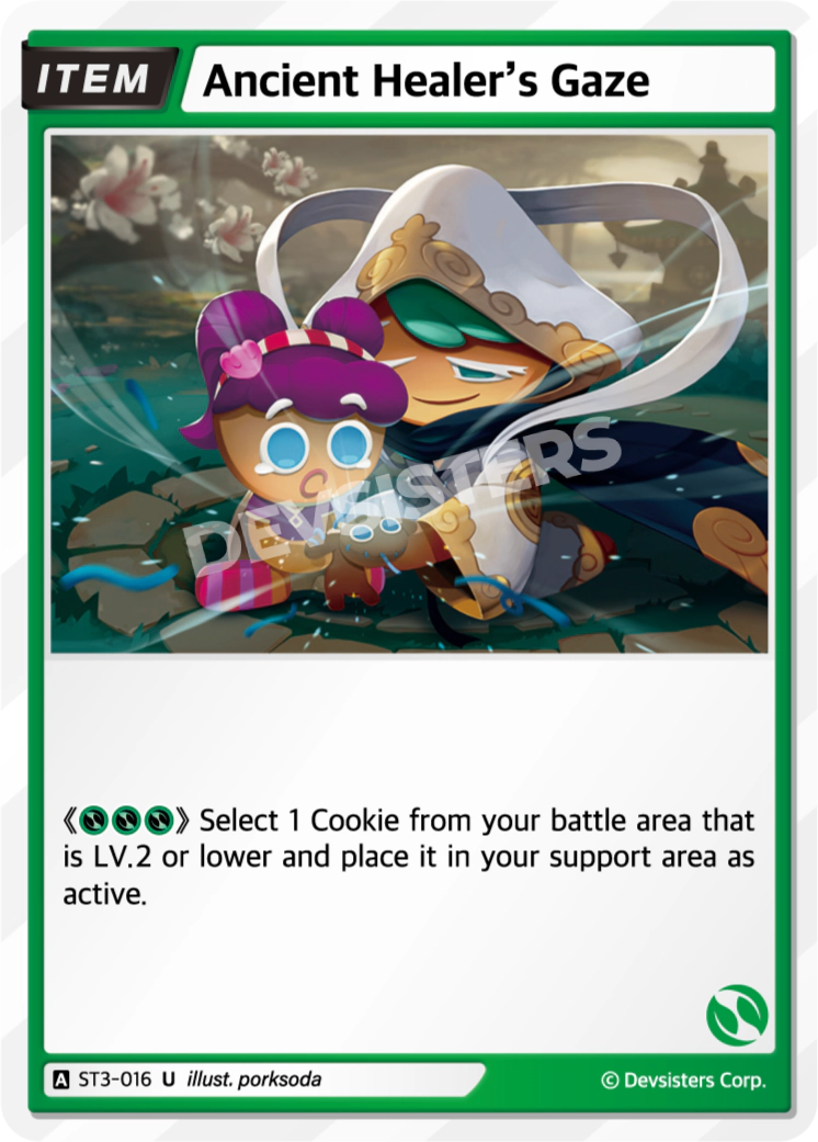 Image for Ancient Healer's Gaze (ST3-016) (ST3) - CookieRun: Braverse TCG