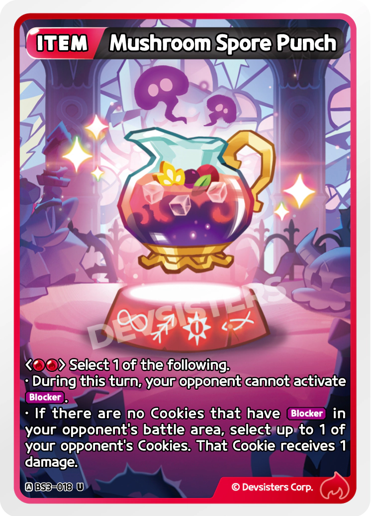 Image for Mushroom Spore Punch (BS3-018) (BS3) - CookieRun: Braverse TCG