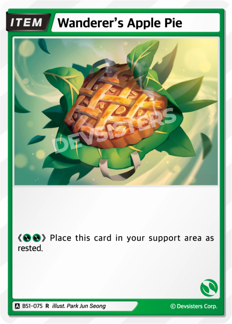 Image for Wanderer's Apple Pie (BS1-075) (BS1) - CookieRun: Braverse TCG
