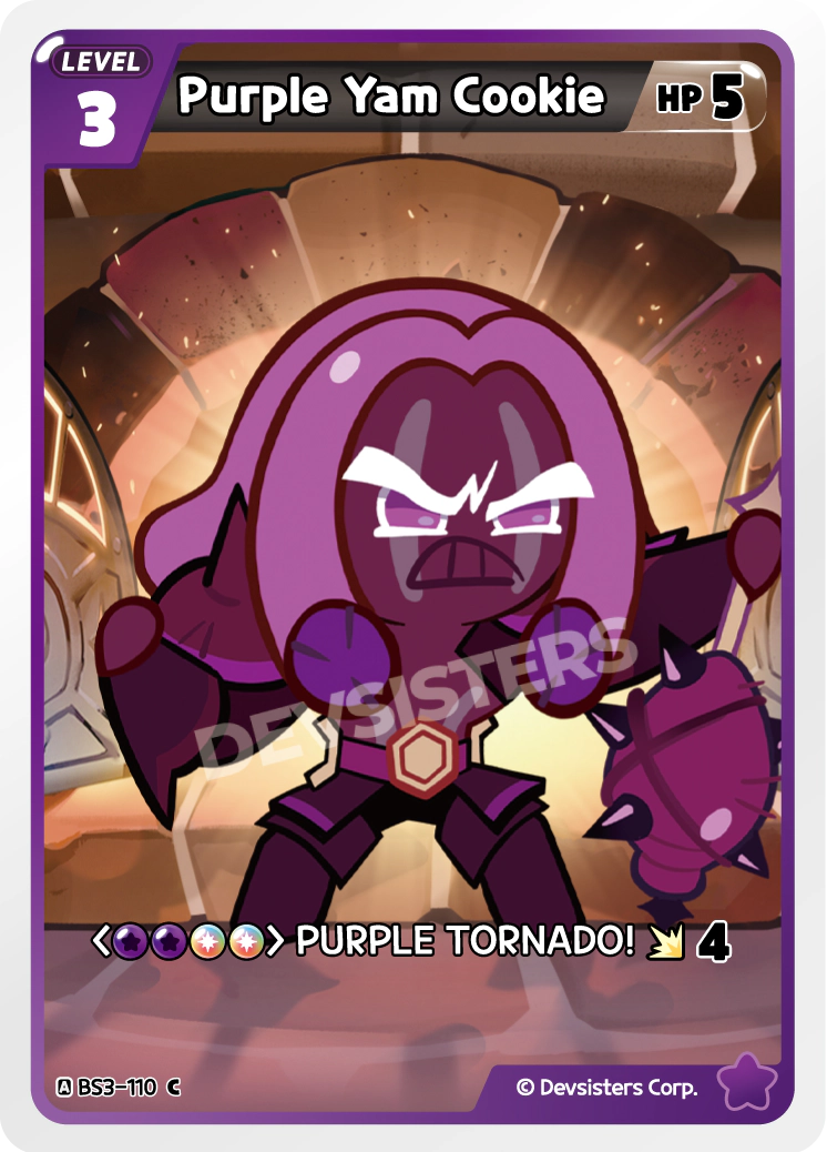 Image for Purple Yam Cookie (BS3-110) (BS3) - CookieRun: Braverse TCG