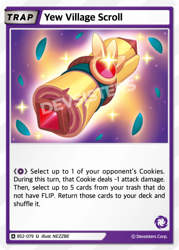 Image for Yew Village Scroll (BS2-079) (BS2) - CookieRun: Braverse TCG