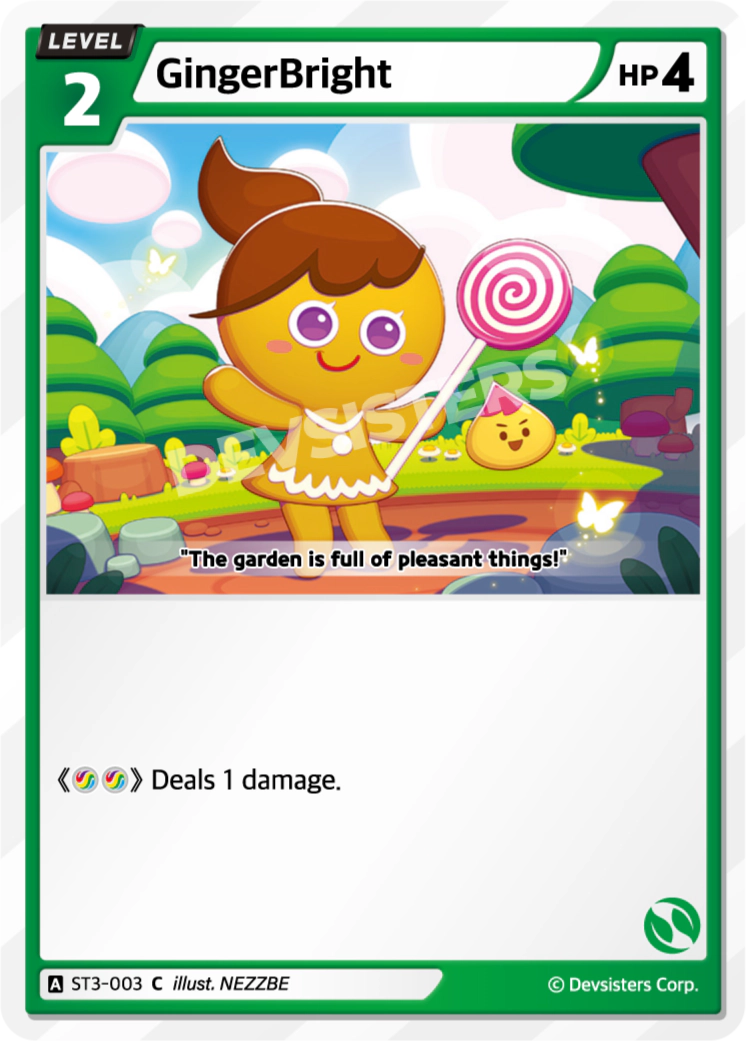 Image for GingerBright (ST3-003) (ST3) - CookieRun: Braverse TCG
