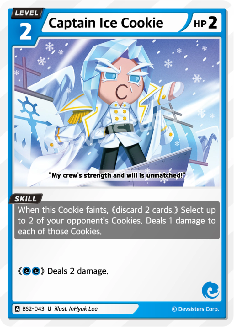 Image for Captain Ice Cookie (BS2-043) (BS2) - CookieRun: Braverse TCG
