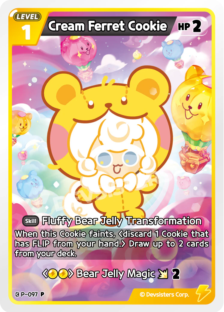 Image for Cream Ferret Cookie (P-097) (P) - CookieRun: Braverse TCG