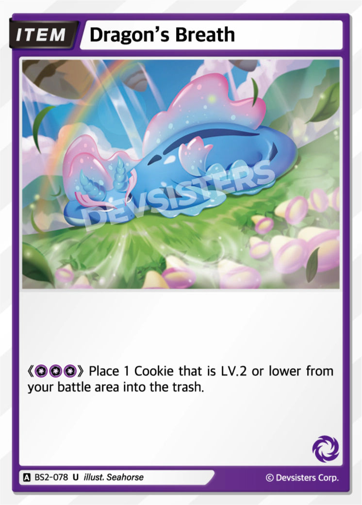 Image for Dragon's Breath (BS2-078) (BS2) - CookieRun: Braverse TCG
