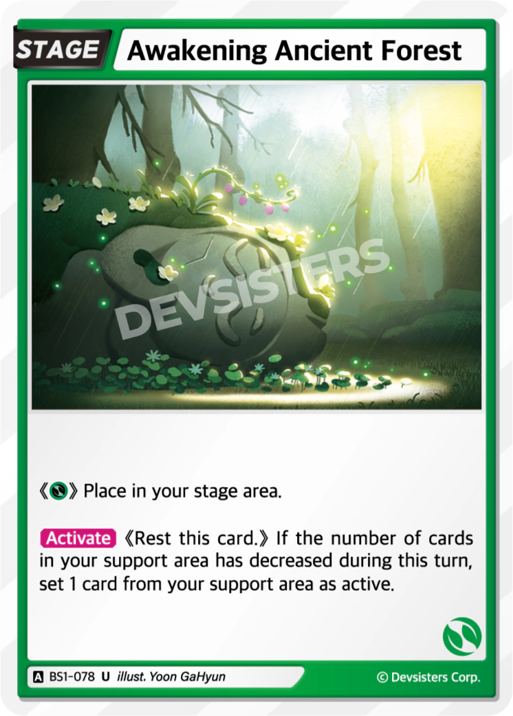 Image for Awakening Ancient Forest (BS1-078) (BS1) - CookieRun: Braverse TCG