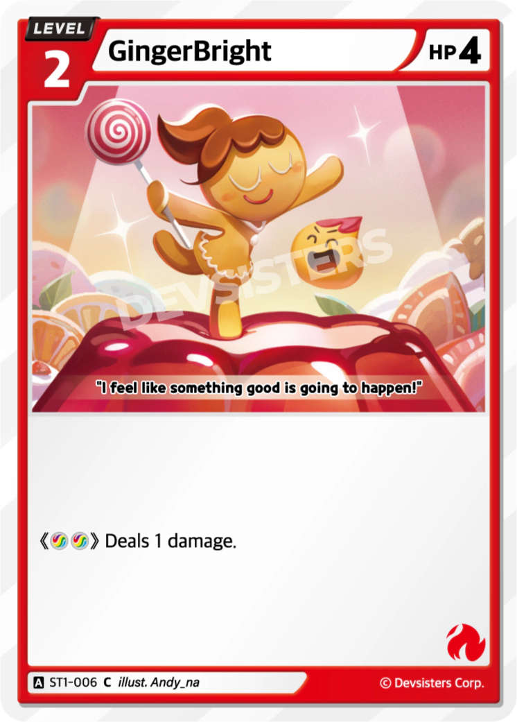 Image for GingerBright (ST1-006) (ST1) - CookieRun: Braverse TCG