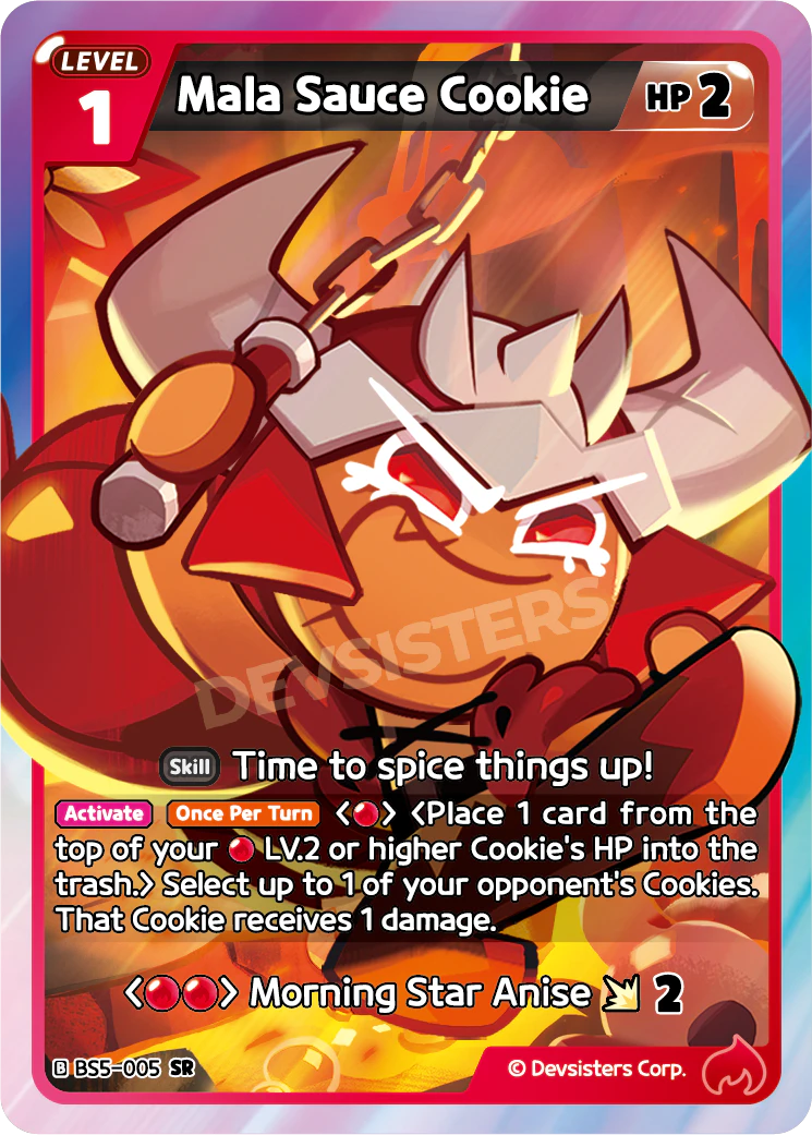 Image for Mala Sauce Cookie (BS5-005) (BS5) - CookieRun: Braverse TCG