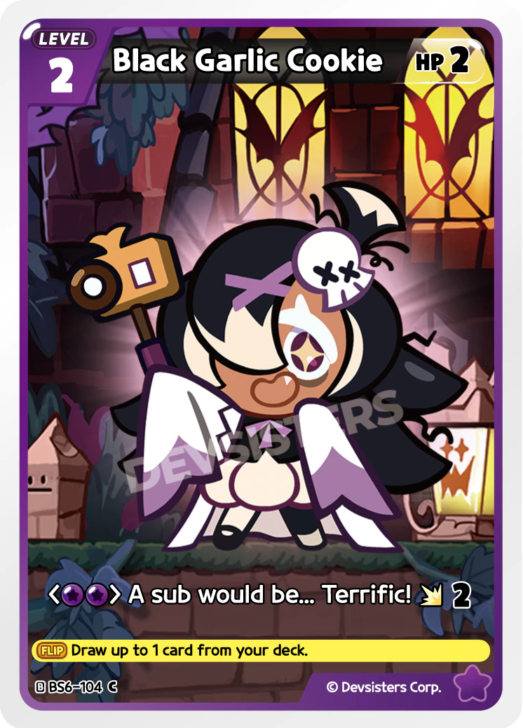 Image for Black Garlic Cookie (BS6-104) (BS6) - CookieRun: Braverse TCG