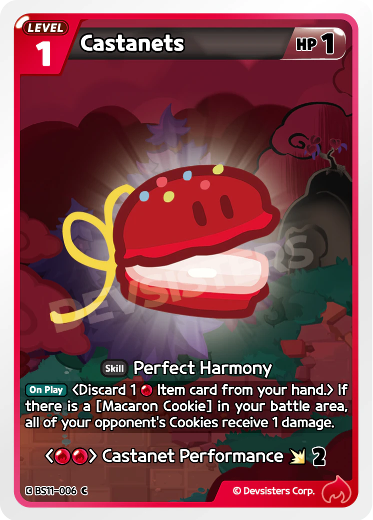 Image for Castanets (BS11-006) (BS11) - CookieRun: Braverse TCG
