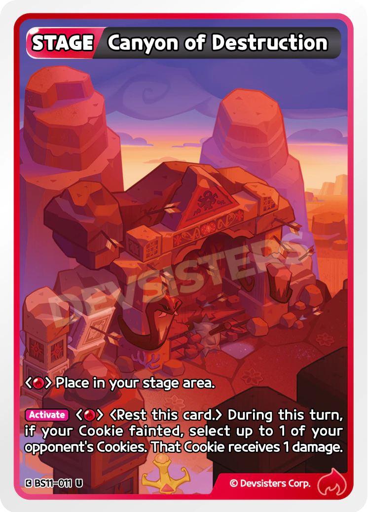 Image for Canyon of Destruction (BS11-011) (BS11) - CookieRun: Braverse TCG