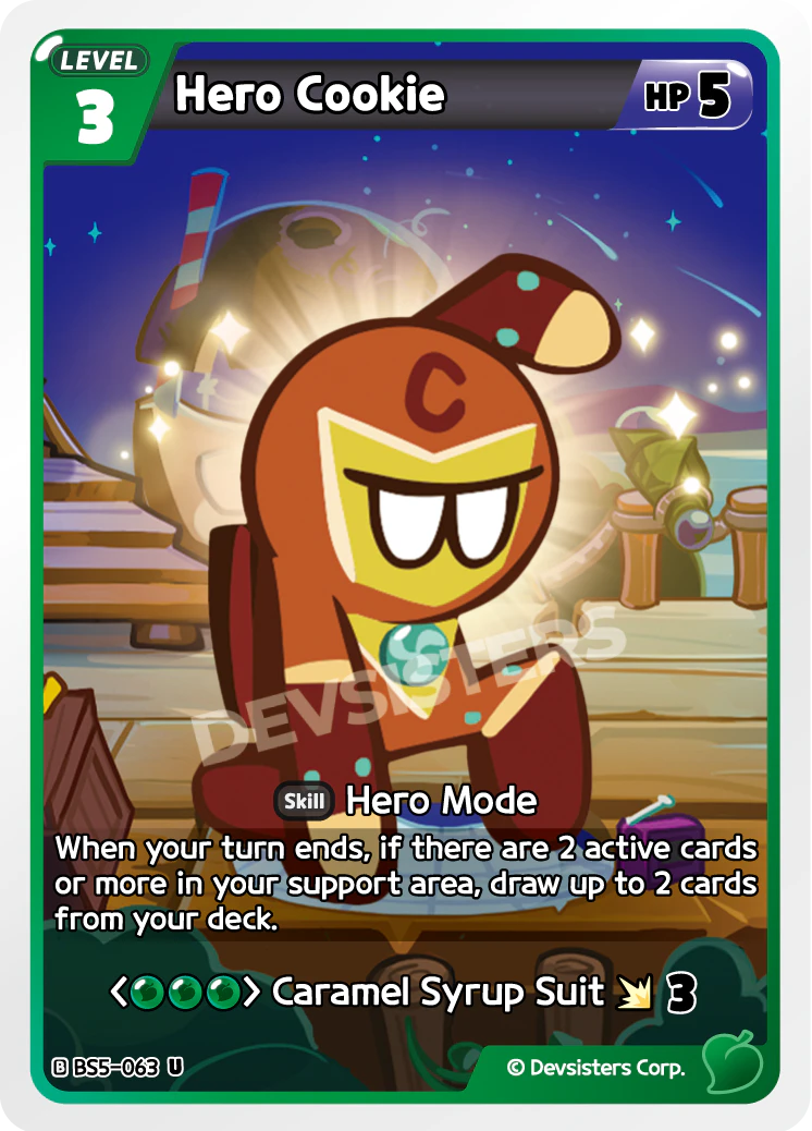 Image for Hero Cookie (BS5-063) (BS5) - CookieRun: Braverse TCG