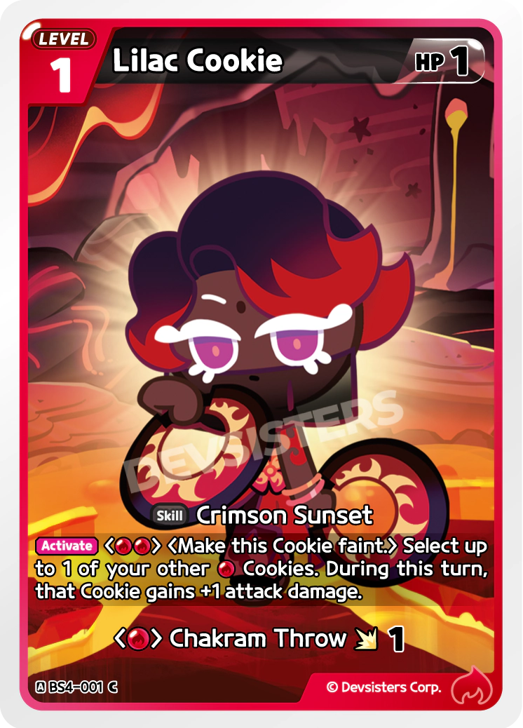 Image for Lilac Cookie (BS4-001) (BS4) - CookieRun: Braverse TCG