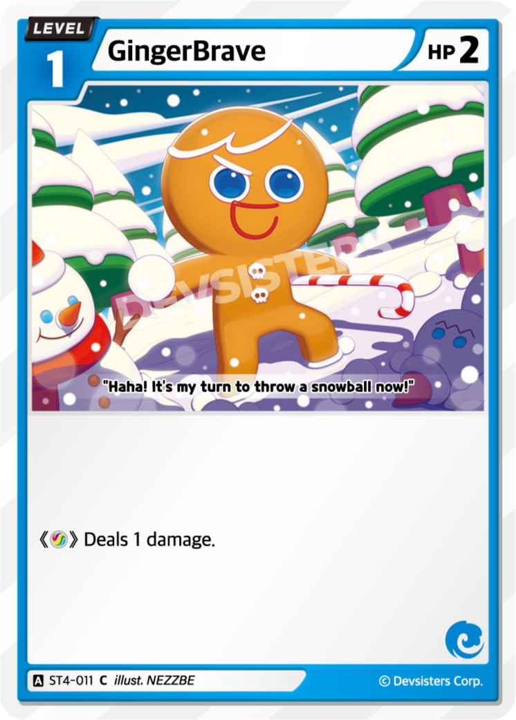 Image for GingerBrave (ST4-011) (ST4) - CookieRun: Braverse TCG