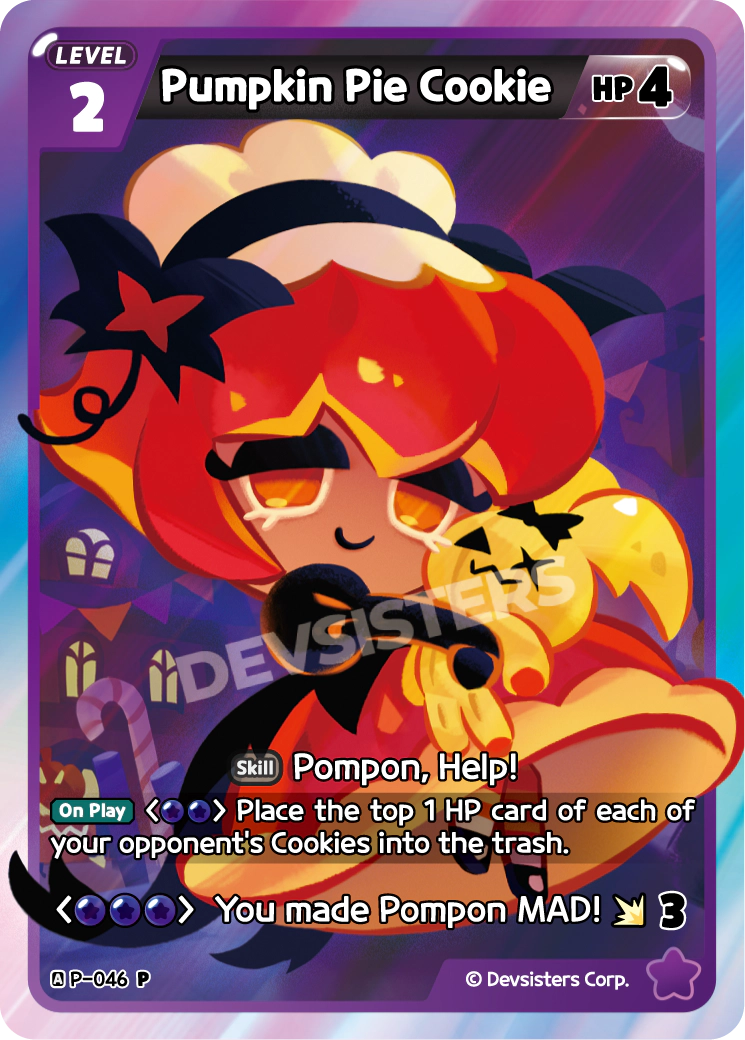 Image for Pumpkin Pie Cookie (P-046) (P) - CookieRun: Braverse TCG
