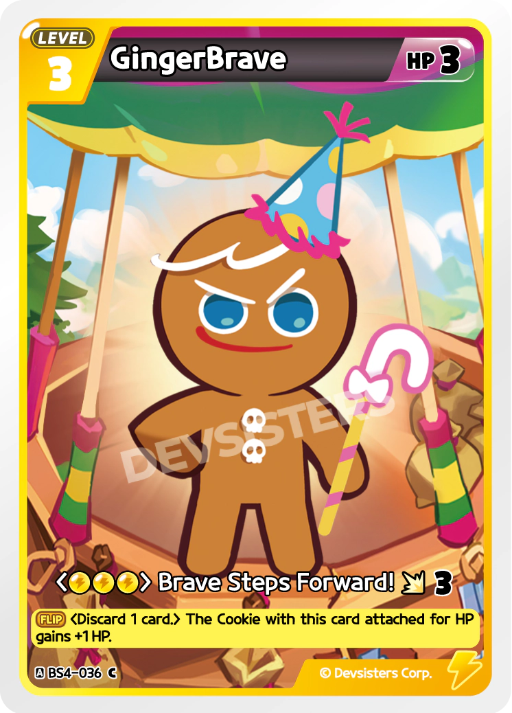 Image for GingerBrave (BS4-036) (BS4) - CookieRun: Braverse TCG