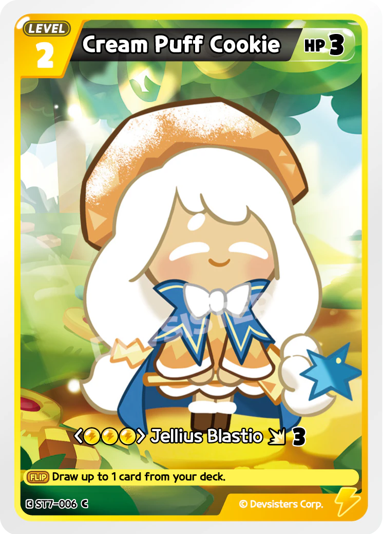 Image for Cream Puff Cookie (ST7-006) (ST7) - CookieRun: Braverse TCG